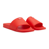 Diesel SA-Swim-Rubber Pool Slides Logo - High Risk Red